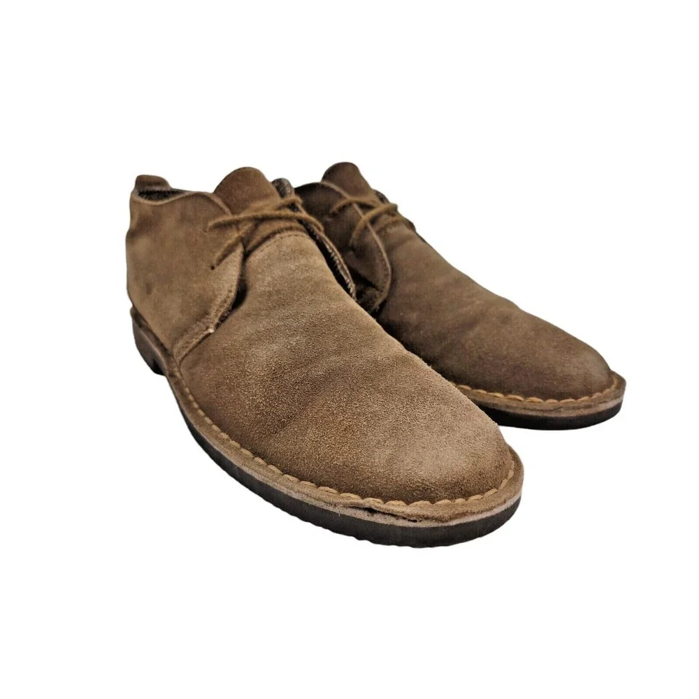 Gotcha Phoenix Men's Brown 90s Leather Chukka Boots Ankle Casual Shoes Size 10.5